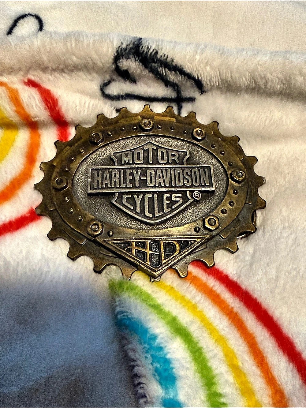 Rare- Harley-Davidson Traditional Classics Buckle Collection Sprocket Edge Belt